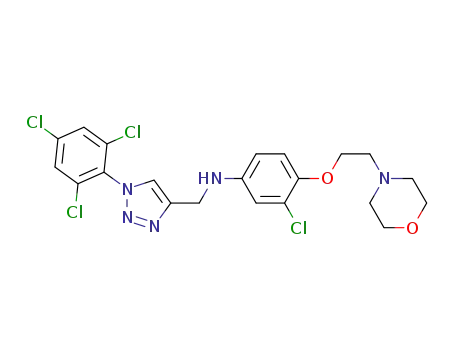 1-(2',4',6'-trichlorophenyl)-4-[N-[3-chloro-4-(2'-morpholinoethoxy)phenyl]aminomethyl]-1H-1,2,3-triazole