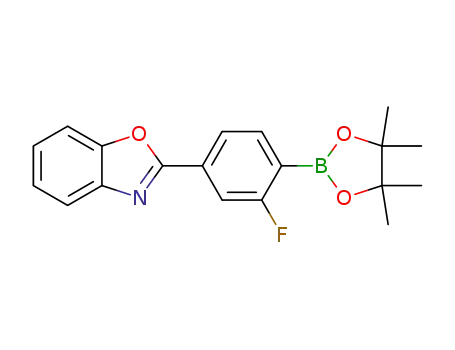 2-(4'-pinacolatoboronyl-3'-fluorophenyl)-1,3-benzoxazole