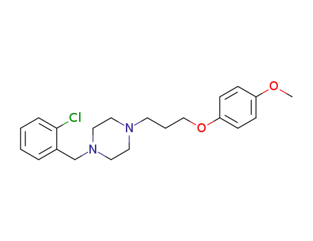 Molecular Structure of 1364171-39-0 (1-(2-chlorobenzyl)-4-(3-(4-methoxyphenoxy)propyl)piperazine)