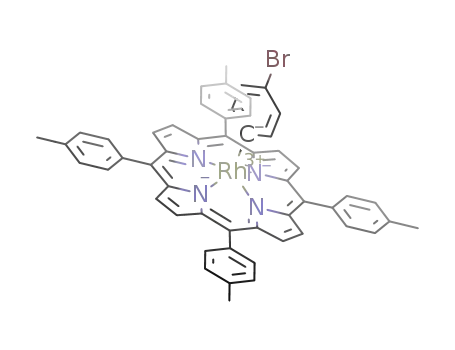 Rh(tetra-p-tolylporphyrinato)(4-bromophenyl)