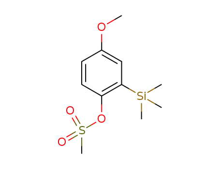 Molecular Structure of 1366440-80-3 (4-methoxy-2-trimethylsilylphenyl methanesulfonate)