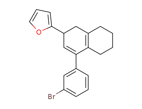2-(4-(3-bromophenyl)-1,2,5,6,7,8-hexahydronaphthalene-2-yl)furan