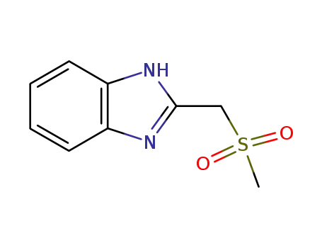 Molecular Structure of 24092-75-9 (2-[(METHYLSULFONYL)METHYL]-1H-BENZIMIDAZOLE)