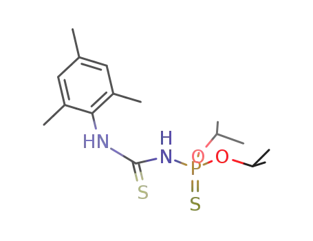 2,4,6-Me<sub>3</sub>C<sub>6</sub>H<sub>2</sub>NHC(S)NHP(S)(O(i)Pr)2