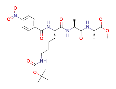 Nα-(4-nitrobenzoyl)-Nε-Boc-lysylalanylalanine methyl ester