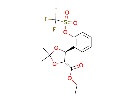 (4R,5S)-2,2-Dimethyl-5-(2-trifluoromethanesulfonyloxy-phenyl)-[1,3]dioxolane-4-carboxylic acid ethyl ester