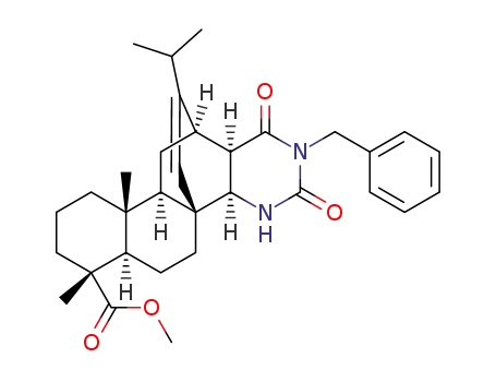 methyl (4aS,7R,10aR,12aR)-2-benzyl-4b,12-(13-isopropyletheno)-7,10a-dimethyl-1,3-dioxooctadecahydronaphtho[1,2-h]quinazoline-7-carboxylate