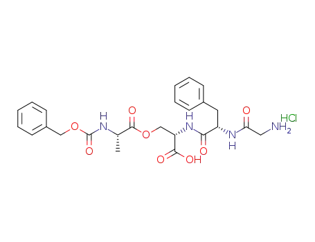 (5S,9S,12S)-12-benzyl-9-carboxy-5-methyl-3,6,11,14-tetraoxo-1-phenyl-2,7-dioxa-4,10,13-triazapentadecan-15-amine hydrochloride