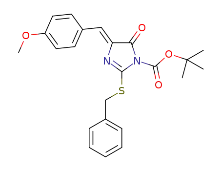 (5Z)-2-(benzylsulfanyl)-3-tert-butoxycarbonyl-5-(4-methoxybenzylidene)-4,5-dihydro-1H-imidazol-4-one
