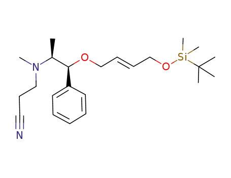 3-({(1S,2S)-2-[(E)-4-(tert-butyldimethylsilanyloxy)but-2-enyloxy]-1-methyl-2-phenylethyl}methylamino)propionitrile