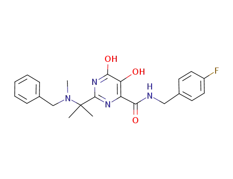 2-{1-[benzyl(methyl)amino]-1-methylethyl}-N-(4-fluorobenzyl)-5,6-dihydroxypyrimidine-4-carboxamide