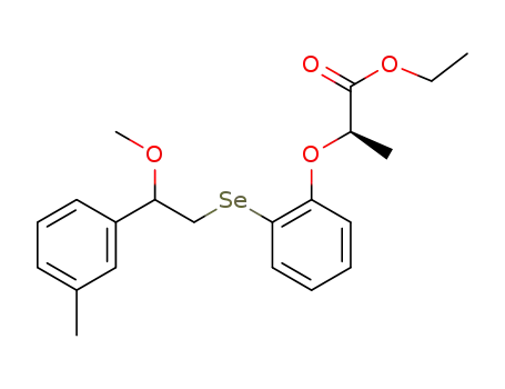 ethyl (2R)-2-(2-{[2-methoxy-2-(m-tolyl)ethyl]selanyl}phenoxy)propanoate
