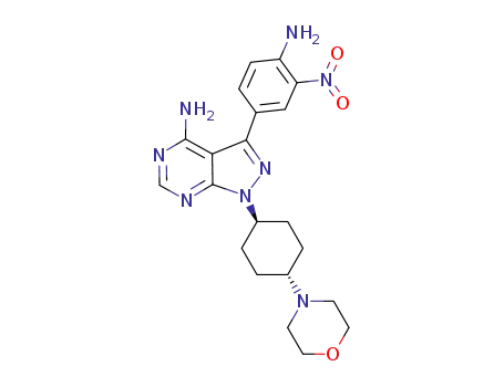 C<sub>21</sub>H<sub>26</sub>N<sub>8</sub>O<sub>3</sub>