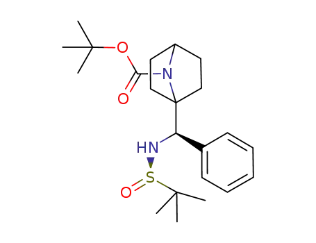 tert-butyl 1-((R)-((R)-1,1-dimethylethyl-sulfinamido)(phenyl)methyl)-7-azabicyclo[2.2.1]heptane-7-carboxylate