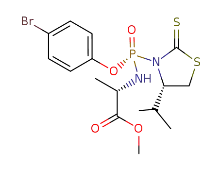 4-bromophenyl-N-[(S)-alaninyl]-(4-isopropylthiazolidine-2-thione)phosphorodiamidate