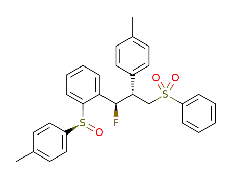 (2S,3R)-3-fluoro-3-{2-[(S)-p-tolylsulfinyl]phenyl}-2-(4-tolyl)-prop-1-yl phenyl sulfone