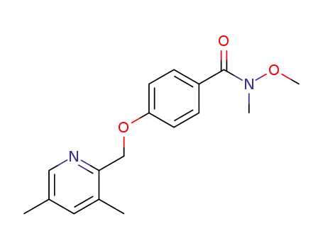 4-(3,5-dimethylpyridin-2-ylmethoxy)-N-methoxy-N-methylbenzamide