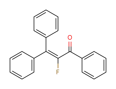 Molecular Structure of 1263314-74-4 (2-fluoro-1,3,3-triphenylprop-2-en-1-one)