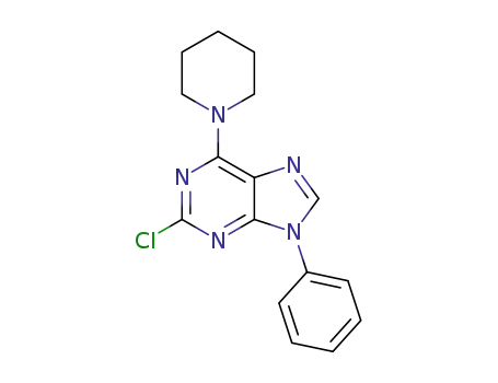 2-chloro-9-phenyl-6-(piperidin-1-yl)-9H-purine