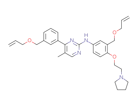 [4-(3-allyloxymethylphenyl)-5-methylpyrimidin-2-yl]-[ 3-allyloxymethyl-4-(2-pyrrolidin-1-yl-ethoxy)phenyl]amine