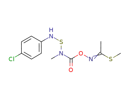 Ethanimidothioic acid,
N-[[[[[(4-chlorophenyl)amino]thio]methylamino]carbonyl]oxy]-, methyl
ester