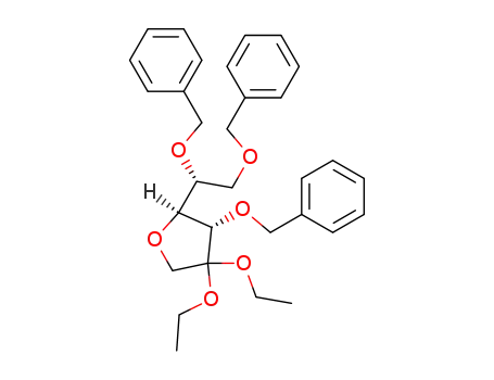 1,4-anhydro-3,5,6-tri-O-benzyl-D-tagatose diethyl acetal
