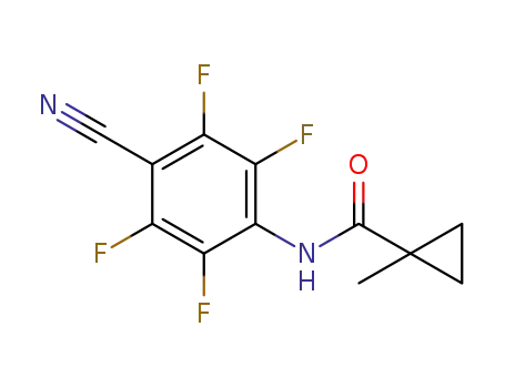 N-(4-cyano-2,3,5,6-tetrafluorophenyl)-1-methylcyclopropanecarboxamide