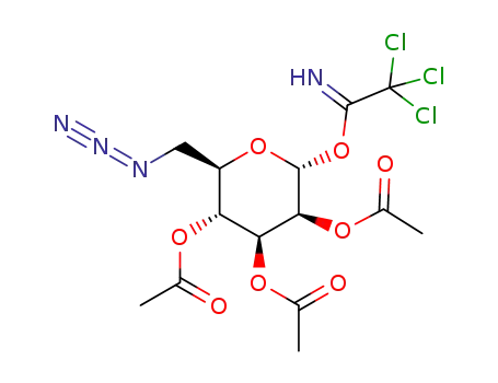 2,3,4-tri-O-acetyl-6-azido-α-D-mannopyranosyl trichloroacetimidate