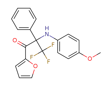 3,3,3-trifluoro-1-(furan-2-yl)-2-(4-methoxyphenylamino)-2-phenylpropan-1-one