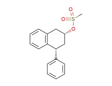 Molecular Structure of 1353637-92-9 ((-)-(2R,4R)-4-phenyl-1,2,3,4-tetrahydronaphthalen-2-yl methanesulfonate)