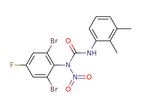 N-nitro-N-(2,6-dibromo-4-fluorophenyl)-N'-(2,3-dimethylphenyl)urea