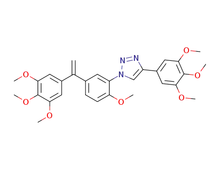 1-{2-methoxy-5-[1-(3,4,5-trimethoxyphenyl)vinyl]phenyl}-4-(3,4,5-trimethoxyphenyl)-1H-1,2,3-triazole