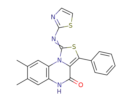 7,8-dimethyl-1-(thiazol-2-yl)imino-3-phenylthiazolo[3,4-a]quinoxalin-4(5H)-one