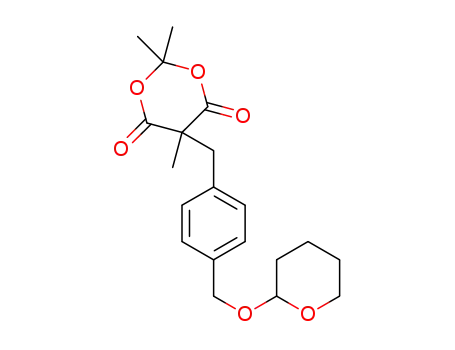2,2,5-trimethyl-5-(4-(((tetrahydro-2H-pyran-2-yl)oxy)methyl)benzyl)-1,3-dioxane-4,6-dione