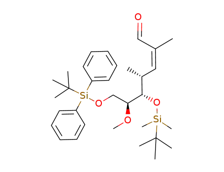 5-(<i>tert</i>-butyl-dimethyl-silanyloxy)-7-(<i>tert</i>-butyl-diphenyl-silanyloxy)-6-methoxy-2,4-dimethyl-hept-2-enal