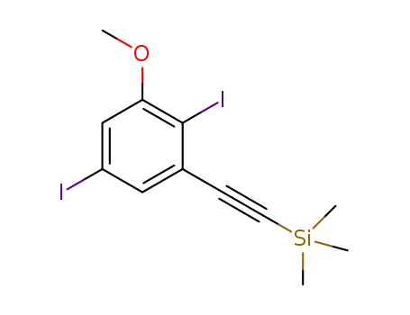 C<sub>12</sub>H<sub>14</sub>I<sub>2</sub>OSi