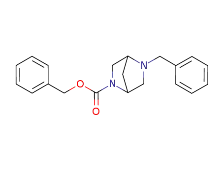 Molecular Structure of 125043-95-0 (2,5-Diazabicyclo[2.2.1]heptane-2-carboxylic acid, 5-(phenylmethyl)-,
phenylmethyl ester)
