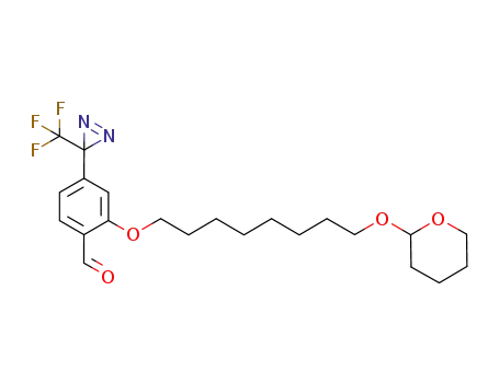 2-{[8-(tetrahydropyran-2-yloxy)-octyloxy]-4-(3-trifluoromethyl-3H-diazirin-3-yl)}-benzaldehyde