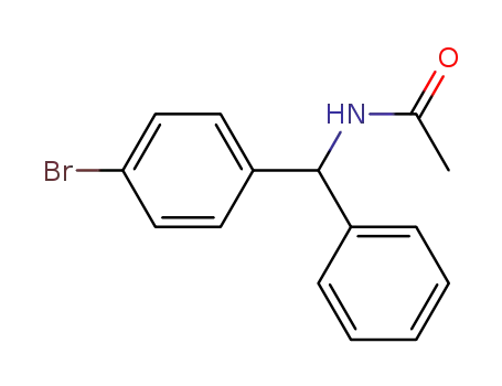 Molecular Structure of 5580-51-8 (N-[(4-BroMophenyl)(phenyl)Methyl]acetaMide)