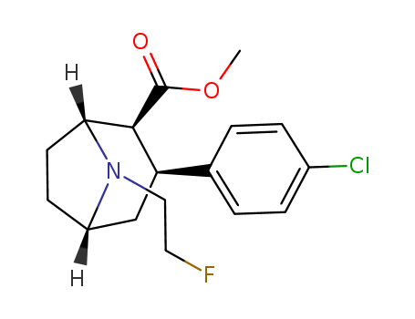 8-AZABICYCLO[3.2.1]OCTANE-2-CARBOXYLIC ACID, 3-(4-CHLOROPHENYL)-8-(2-FLUOROETHYL)-, METHYL ESTER, (1R,2S,3S,5S)-