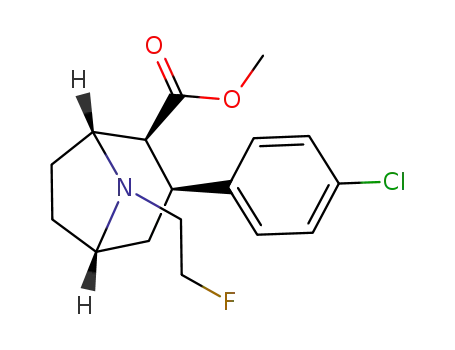 8-AZABICYCLO[3.2.1]OCTANE-2-CARBOXYLIC ACID, 3-(4-CHLOROPHENYL)-8-(2-FLUOROETHYL)-, METHYL ESTER, (1R,2S,3S,5S)-