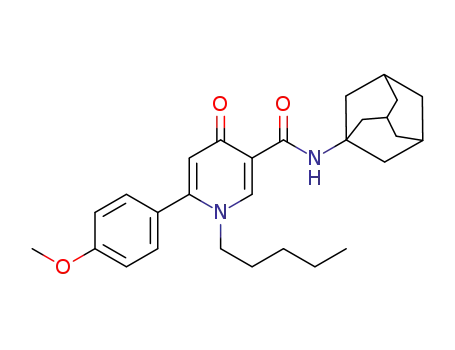 N<sub>3</sub>-(1-adamantyl)-6-(4-methoxyphenyl)-1-pentyl-4-oxo-1,4-dihydropyridine-3-carboxamide