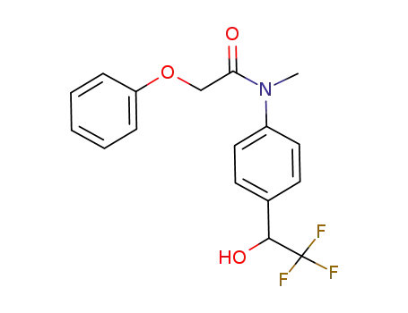 <i>N</i>-methyl-2-phenoxy-<i>N</i>-[4-(2,2,2-trifluoro-1-hydroxy-ethyl)-phenyl]-acetamide