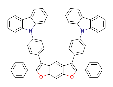 3,5-bis[4-(9H-carbazolyl)phenyl]-2,6-diphenylbenzo[1,2-b:5,4-b']difuran