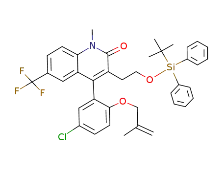 3-(2-(tert-butyldiphenylsilyloxy)ethyl)-4-(5-chloro-2-(2-methylallyloxy)phenyl)-1-methyl-6-(trifluoromethyl)quinolin-2(1H)-one