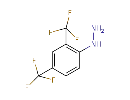 Molecular Structure of 1402134-63-7 ([2,4-bis(trifluoromethyl)phenyl]hydrazine)