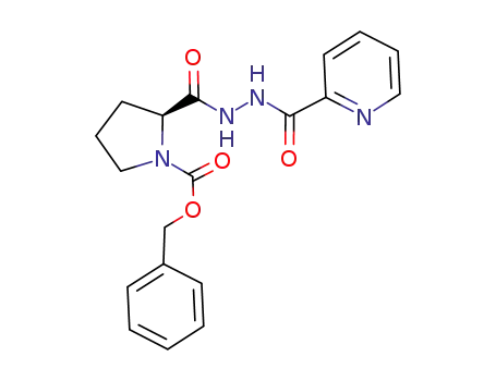 1,2-Pyrrolidinedicarboxylic acid, 1-(phenylmethyl) ester,
2-[2-(2-pyridinylcarbonyl)hydrazide], (2S)-