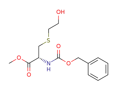 Molecular Structure of 868077-89-8 (methyl (2R)-N-carbobenzyloxy-β-hydroxyethylcysteineate)