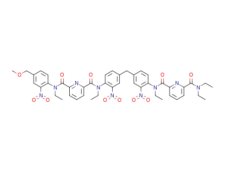 N-(4-(4-(6-(diethylcarbamoyl)-N-ethylpicolinamido)-3-nitrobenzyl)-2-nitrophenyl)-N,N-diethyl-N-(4-(methoxymethyl)-2-nitrophenyl)pyridine-2,6-dicarboxamide