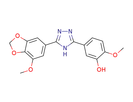 3-(3-hydroxy-4-methoxyphenyl)-5-(3-methoxy-4,5-methylenedioxyphenyl)-1,2,4-triazole
